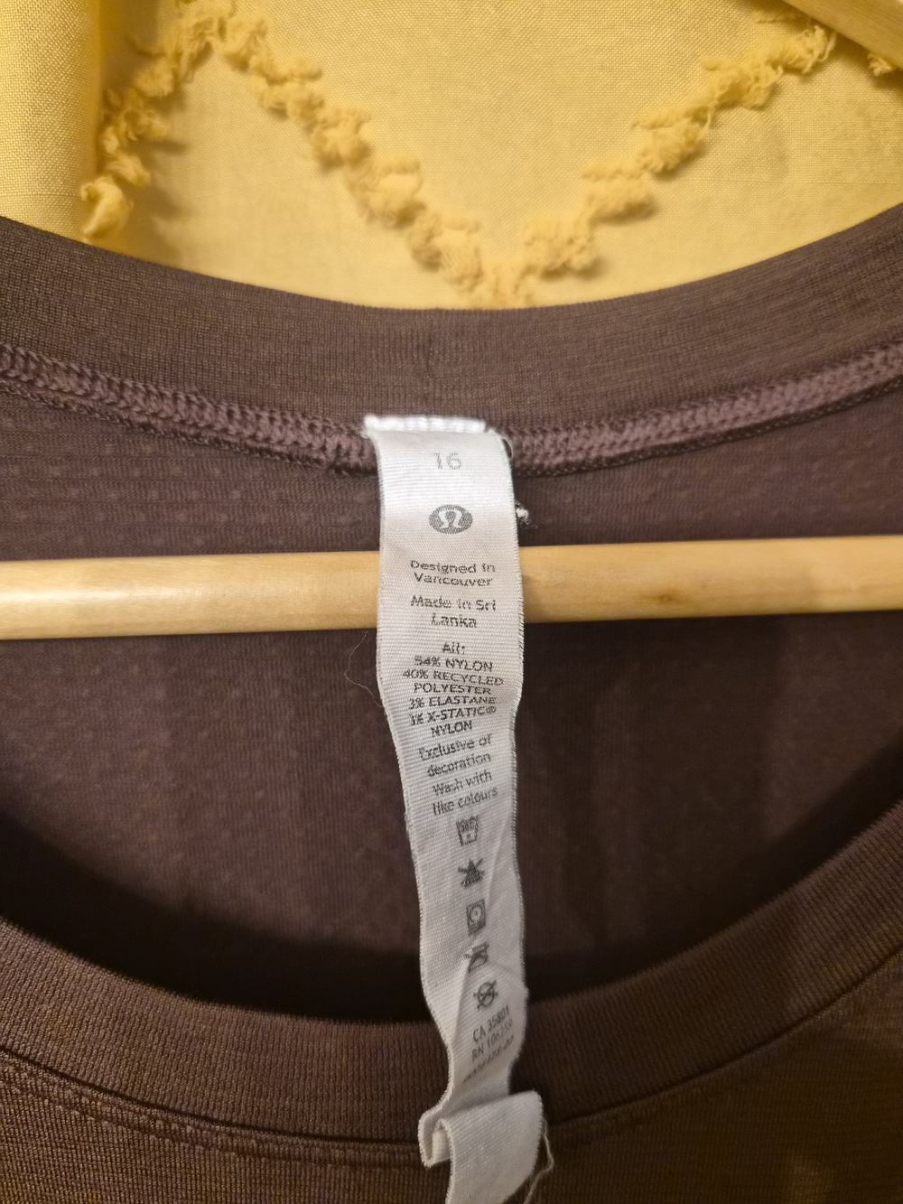 lululemon athletica Short Sleeve Tee - Brown - Picture 2 of 3